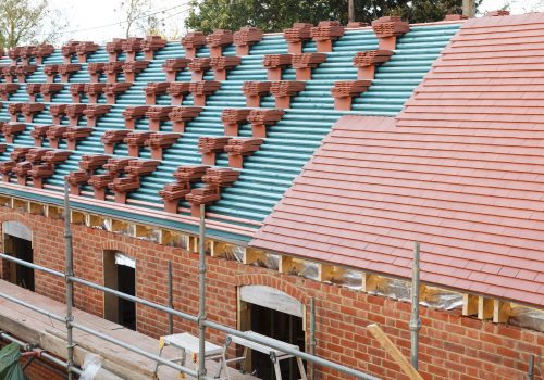 A,New,Roof,Is,Installed,In,The,Uk,With,Plain
